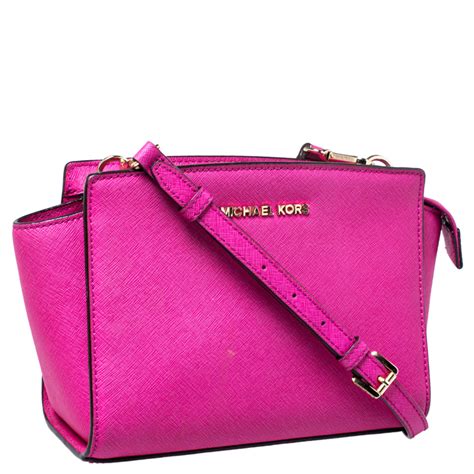 michael kors satchel pink|michael kors pink crossbody satchel.